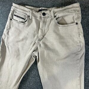 Fried Denim Jeans Mens 34x28 Beige Cotton‎ 5 Pockets Slim Fit Low Rise Outdoor